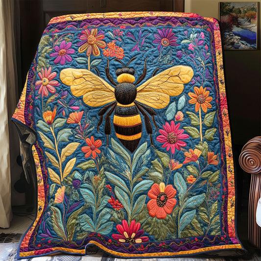 Bee And Flower WY2103005CL Quilt