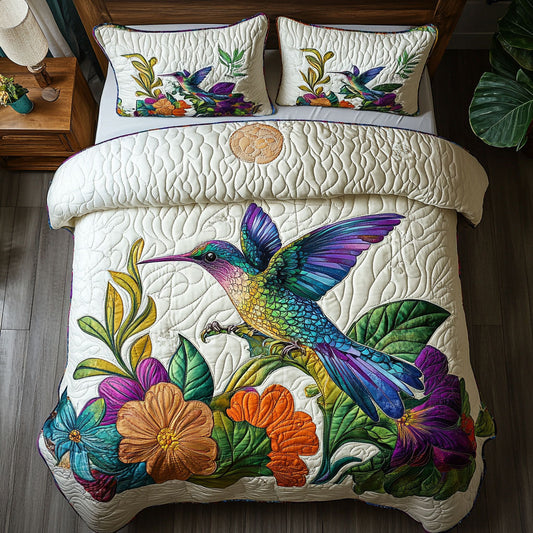 Hummingbird And Flower WY0502026CL Duvet Cover Set