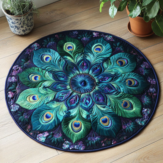 Majestic Eyes CW0906035CL Quilted Round Mat