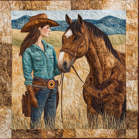 Girl Loves Horse WP1511036CL Quilt