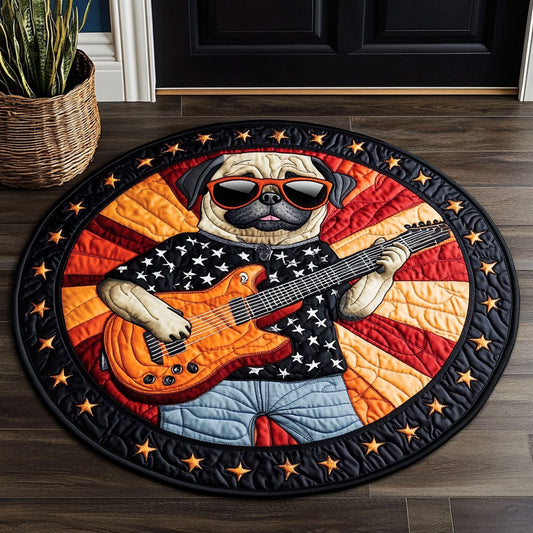 Rock Heart CM3005022CL Quilted Round Mat