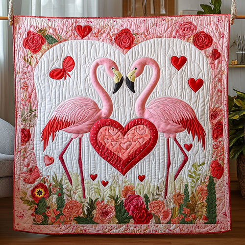 Love Flamingo WJ1312017CL Quilt