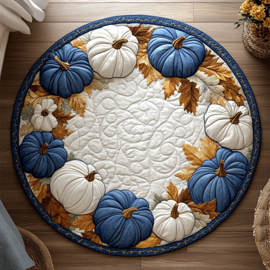 Blue Pumpkins XR1209011CL Quilted Round Mat