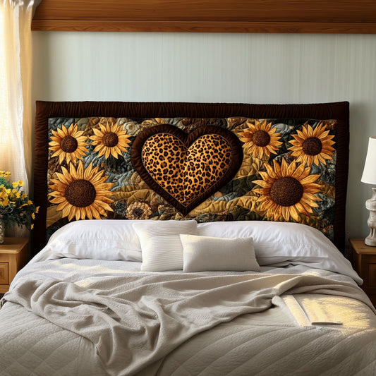 Sunflower Leopard KL2312011CL Quilted Headboard Slipcover