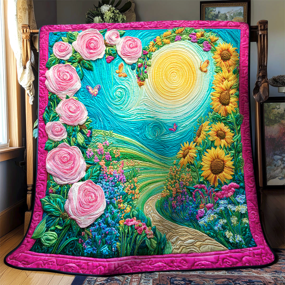 Blooming Romance CW1401017CL Quilt