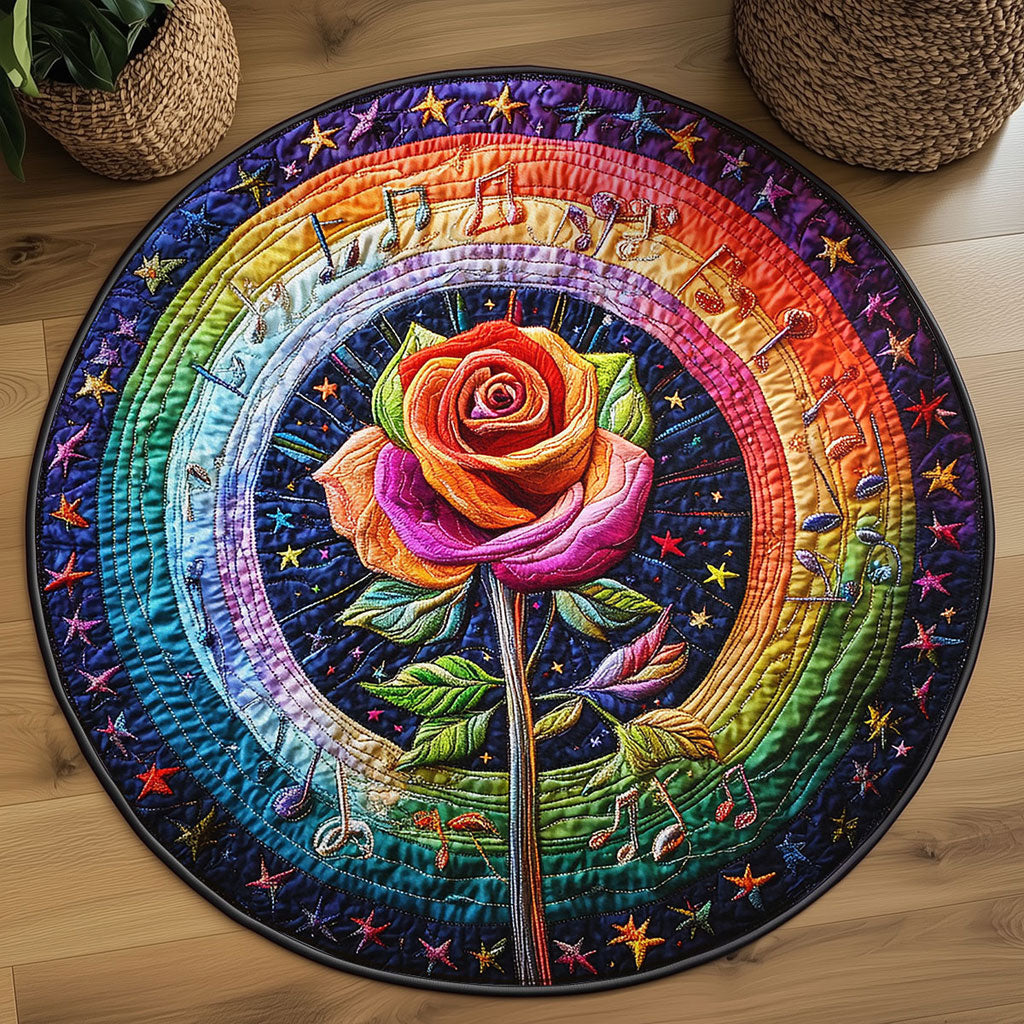 Radiant Rose WN2708055CL Quilted Round Mat