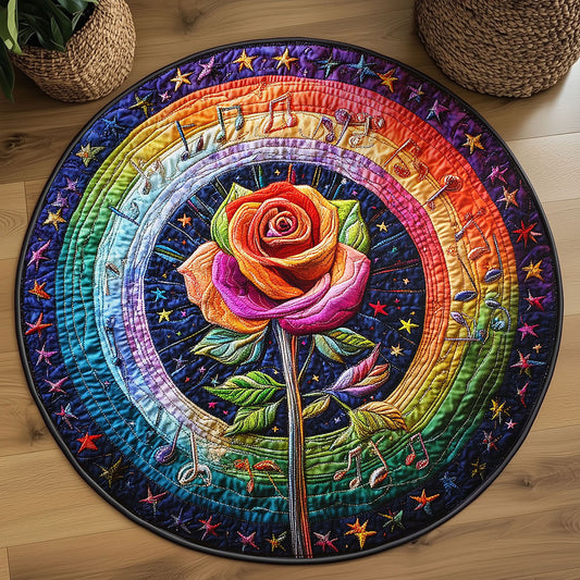 Radiant Rose WN2708055CL Quilted Round Mat