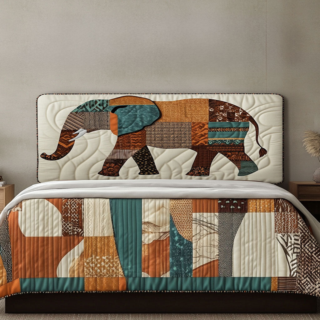 Savanna Elephant WN1912040CL Quilted Headboard Slipcover