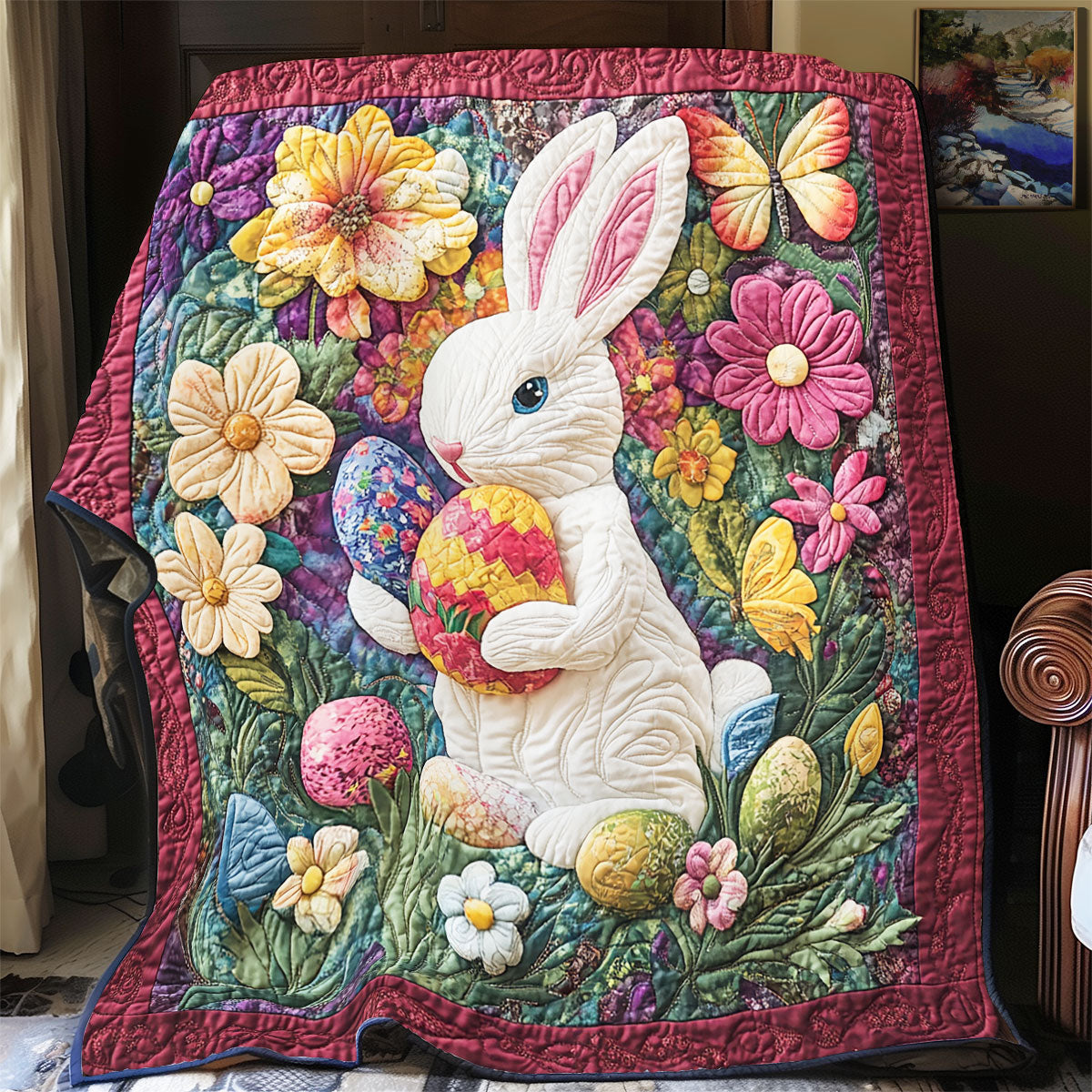 Festive Easter Garden YR1601006CL Quilt