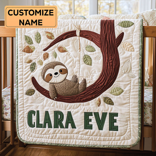 Sleepy Branches CP2807085CL Personalized Baby Quilt