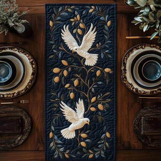Dove Elegant CP0606021CL Quilted Table Runner