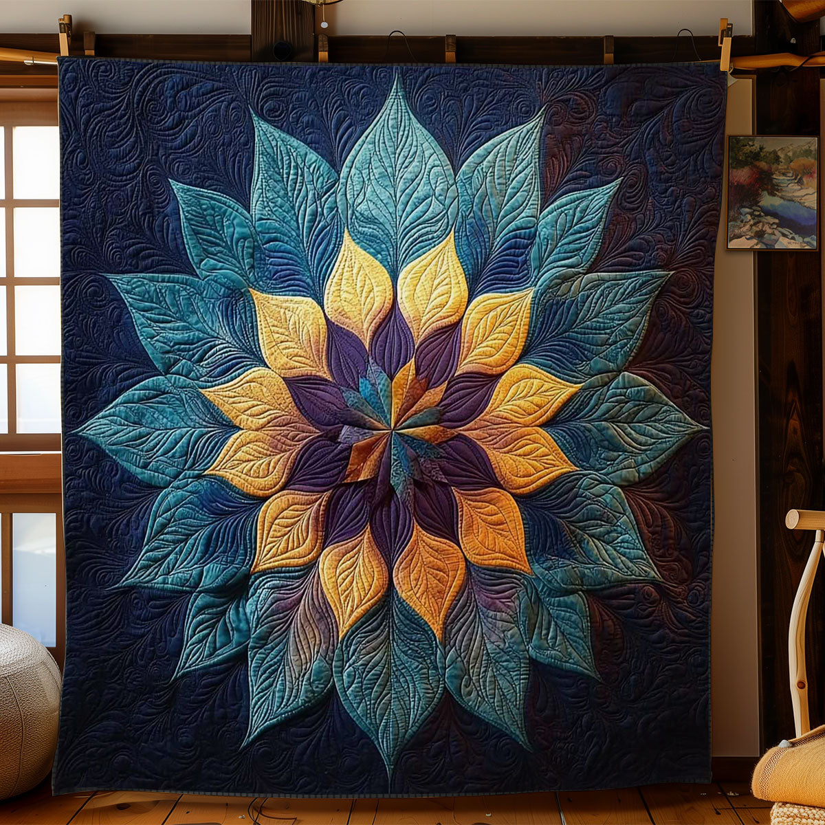 Golden Bloom WN1403003CL Quilt