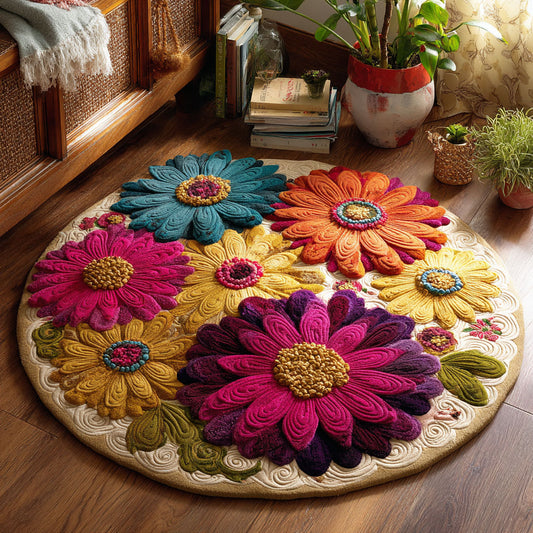 Bloom Daisy CW0708014CL Quilted Round Mat