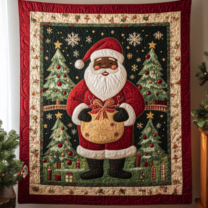 Radiant Black Santa Claus Dreamland WN0507311CL Quilt