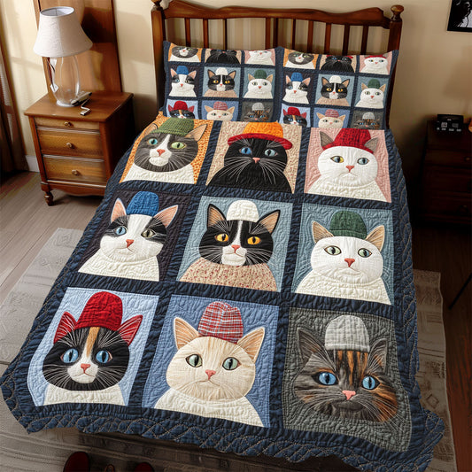 Cat Patchwork WX1812057CL Duvet Cover Set