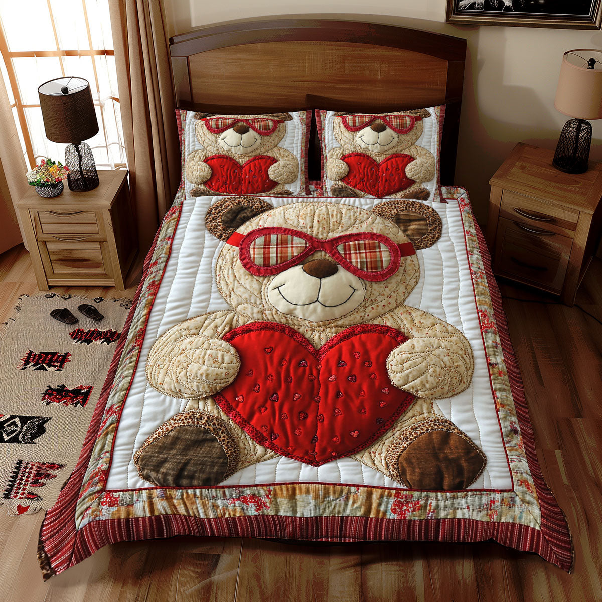 Valentine Teddy Bear WX2712105CL Duvet Cover Set