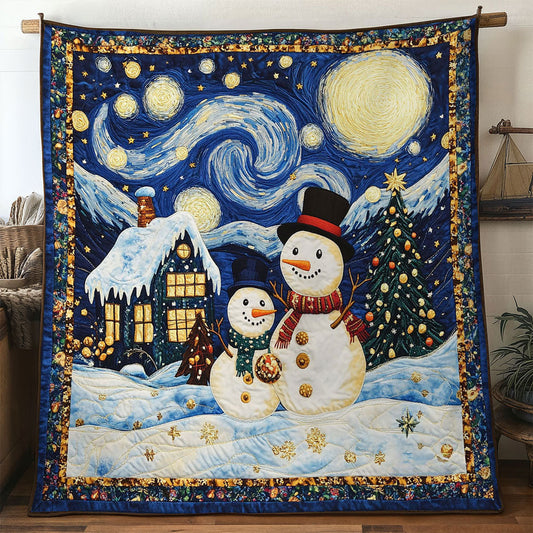 Christmas Moon Snowman WN0511008CL Quilt