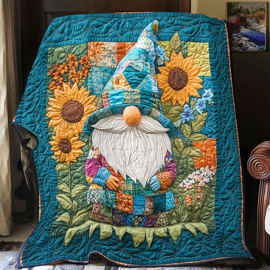 Sunflower Garden Of Gnome WY2712066CL Quilt