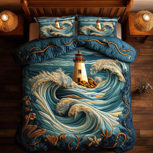 Ocean Waves WY1208079CL Duvet Cover Set