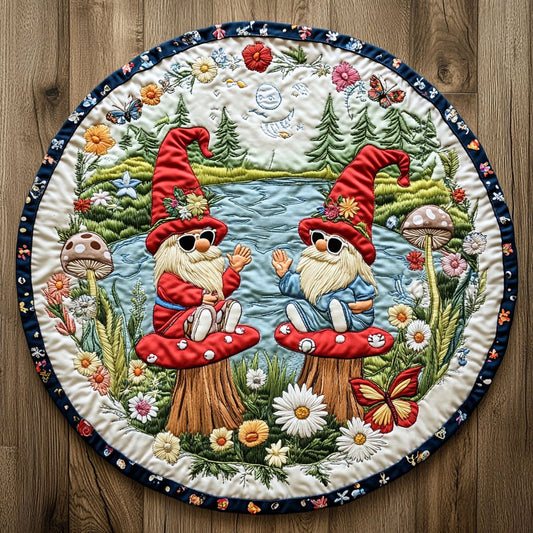 Gnome Spirit WN3105021CL Quilted Round Mat