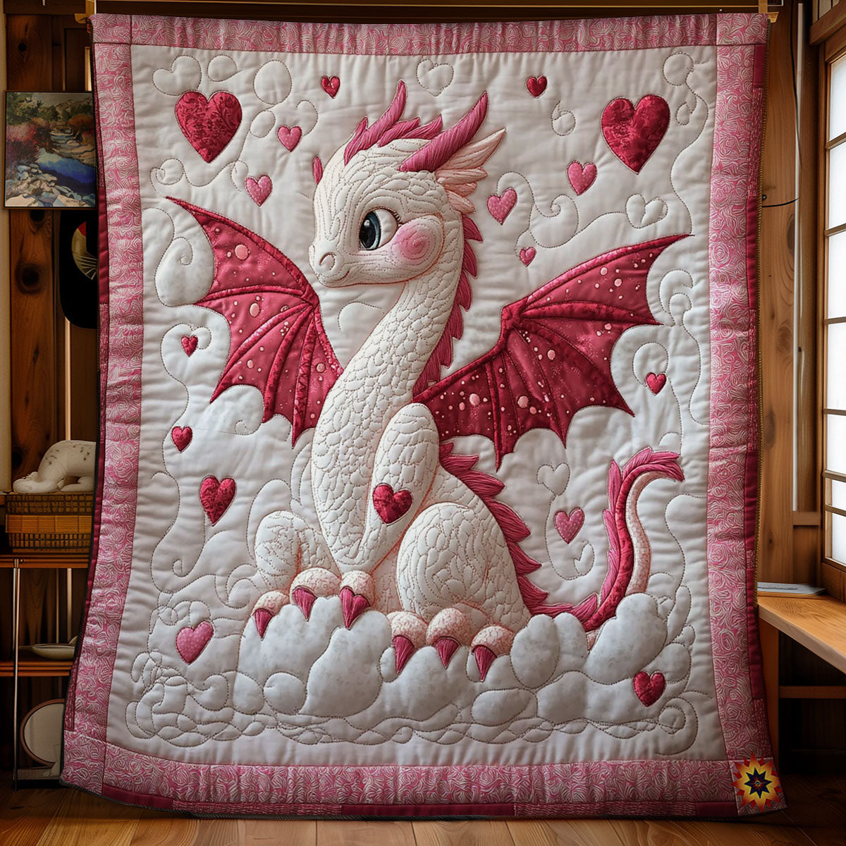 Heart Dragon WY2712030CL Quilt