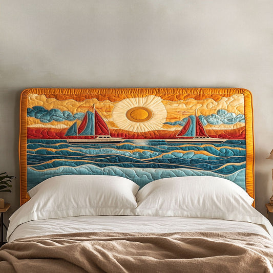 Golden Sailboat WN2412014CL Quilted Headboard Slipcover
