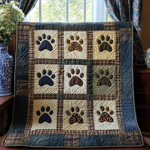 Patchwork Dog Paws XR1809031CL Quilt