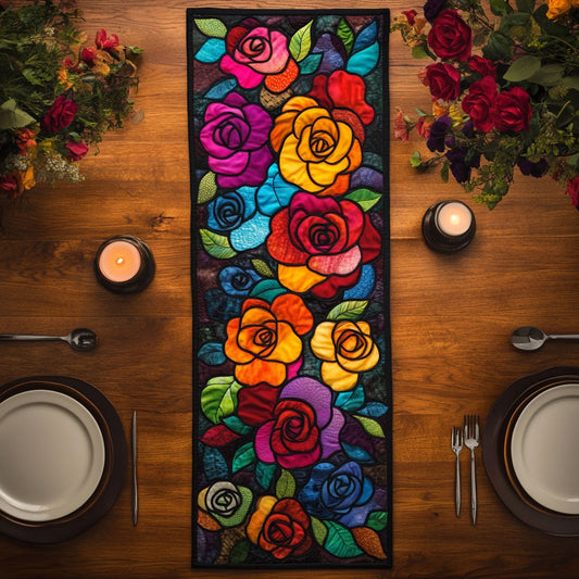 Roses Bloom CW1406029CL Quilted Table Runner