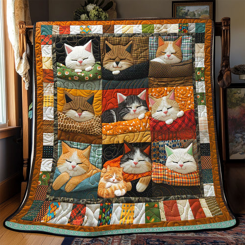 Chilling Adorable Cat WP1610015CL Quilt