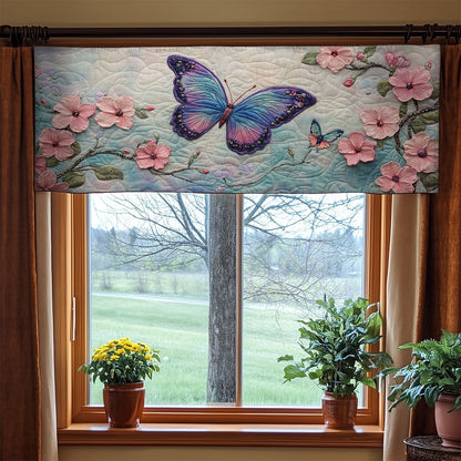 Blooming Butterfly WX2205004CL Quilted Valance