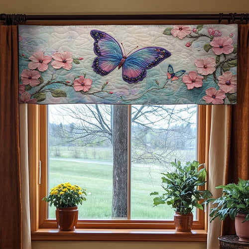 Blooming Butterfly WX2205004CL Quilted Valance
