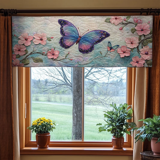Blooming Butterfly WX2205004CL Quilted Valance