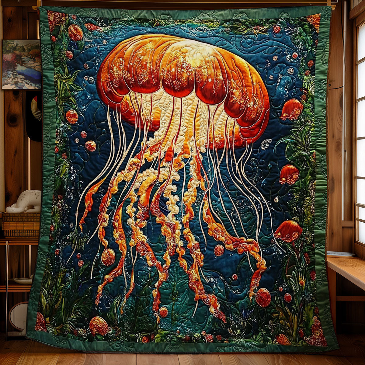 Fire Jellyfish WY1401032CL Quilt
