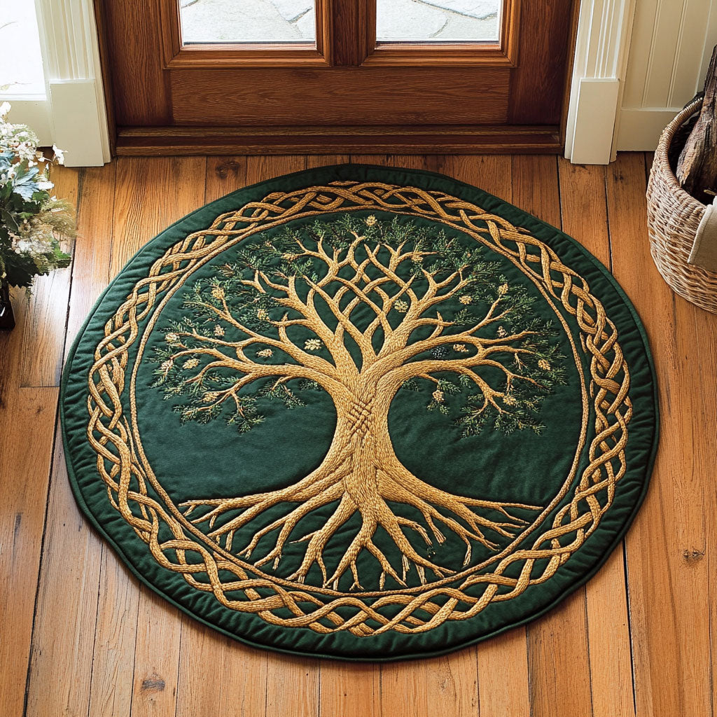 Golden Grove CP2807019CL Quilted Round Mat