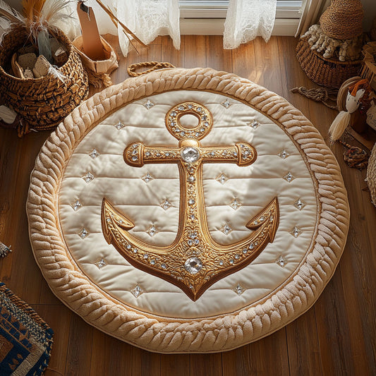 Gemstone Anchor WY1106017CL Quilted Round Mat
