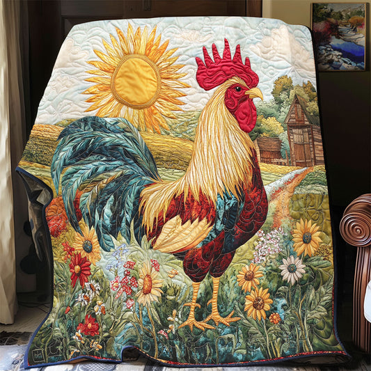 Chicken Sunflower WX3105012CL Quilt