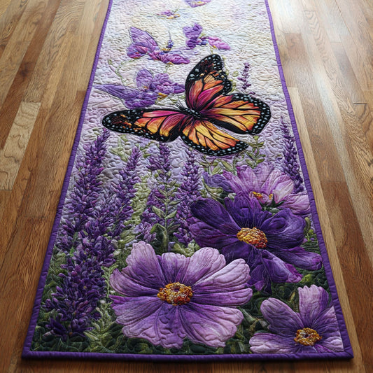 Butterfly Bloom Garden CW1207006CL Quilted Table Runner