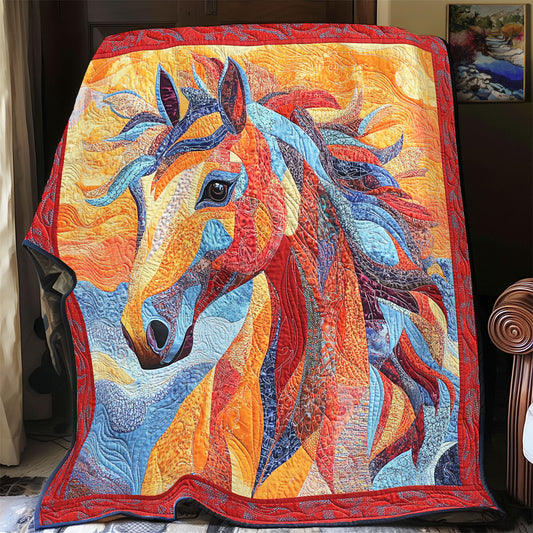 Vibrant Horse WY1401045CL Quilt