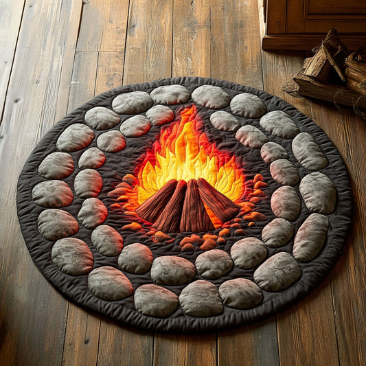 Fireside Haven CP2807063CL Quilted Round Mat