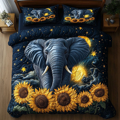 Elephant Sunflower WX0506007CL Duvet Cover Set