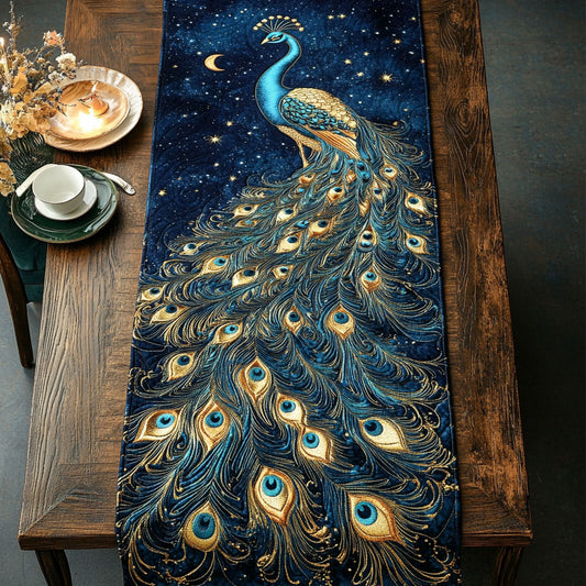 Magic Peacock CW2205432CL Quilted Table Runner