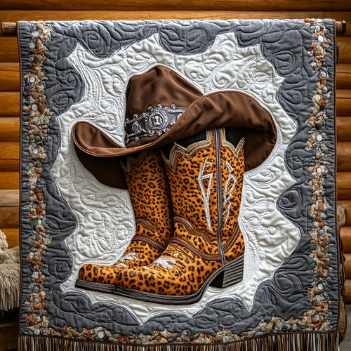 Leapard Pattern Cowboy WY1806032CL Quilt