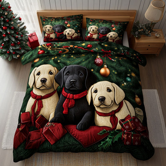 Christmas Labrador CW3010001CL Duvet Cover Set