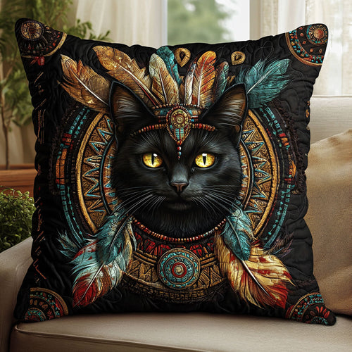 Charming Native Cat CW1201017CL Quilt Pillow Case