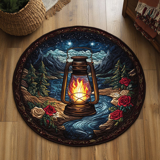 Midnight Lantern WY0206030CL Quilted Round Mat