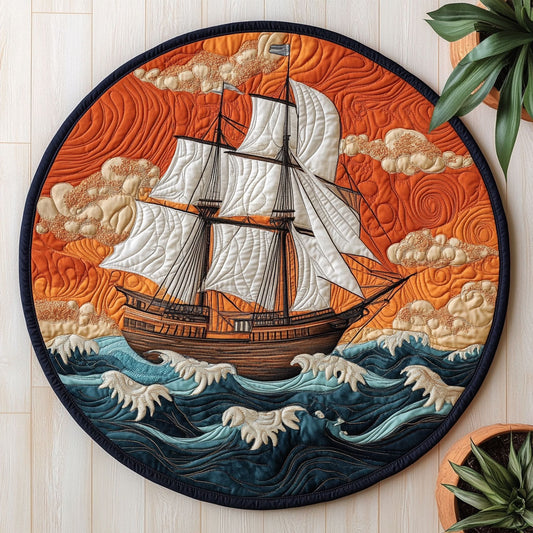 Ocean Sail CW1207029CL Quilted Round Mat