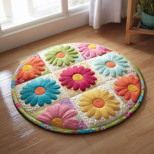 Floral Dream CW2308009CL Quilted Round Mat