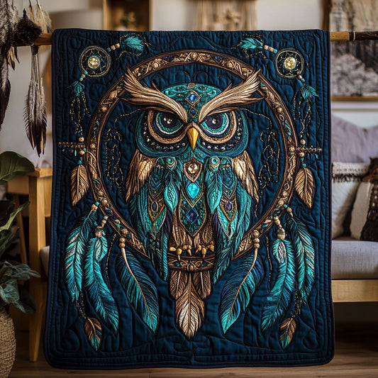 Mystic Dreamcatcher Owl WY2104017CL Quilt