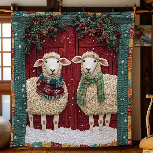Christmas Sheep CP1711019CL Quilt