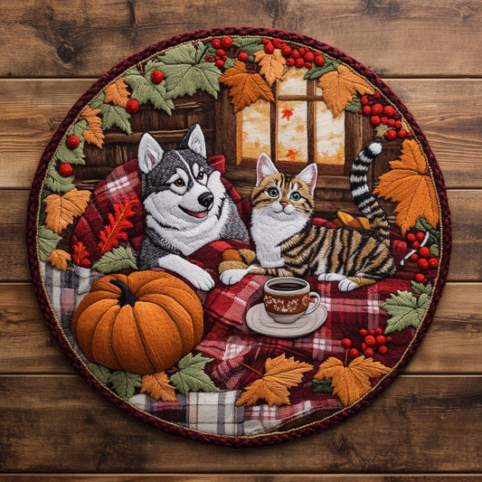 Husky Retreat WN2905040CL Quilted Round Mat